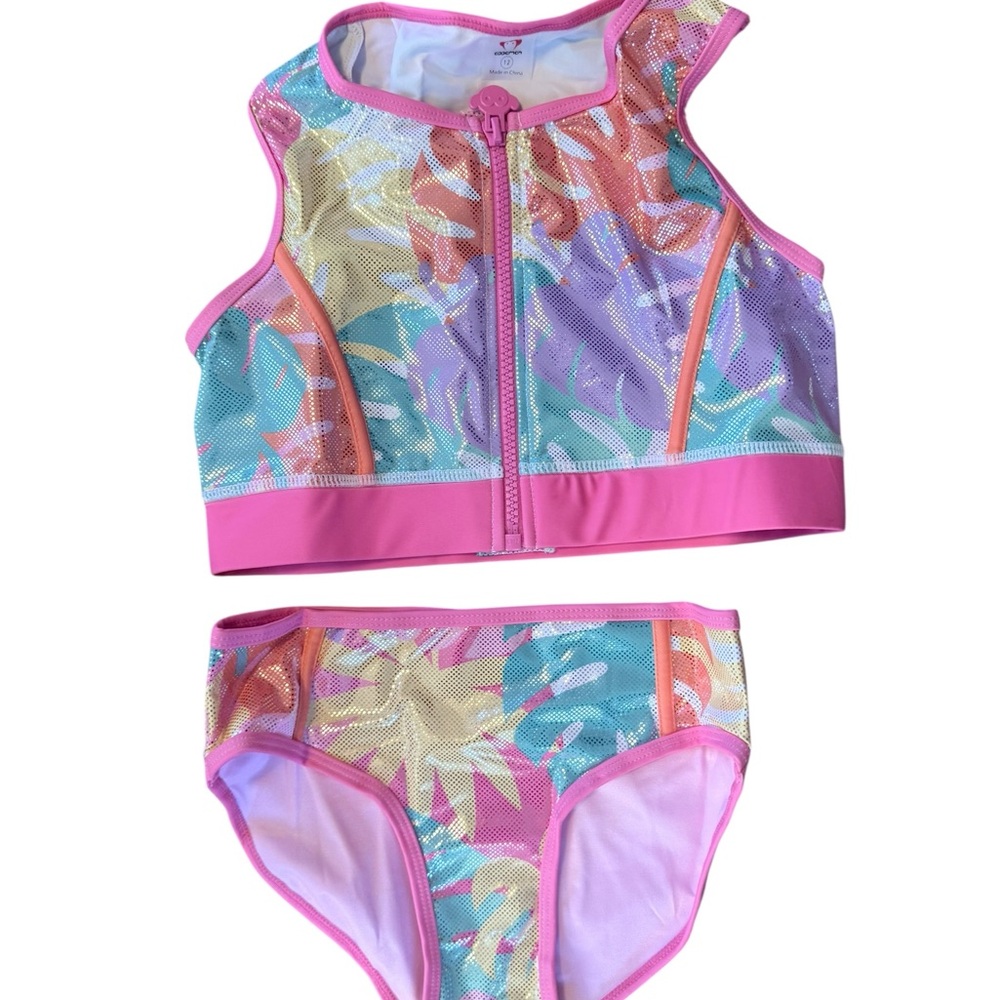 Appaman Pink and Multicolor Kids Swim Bikini